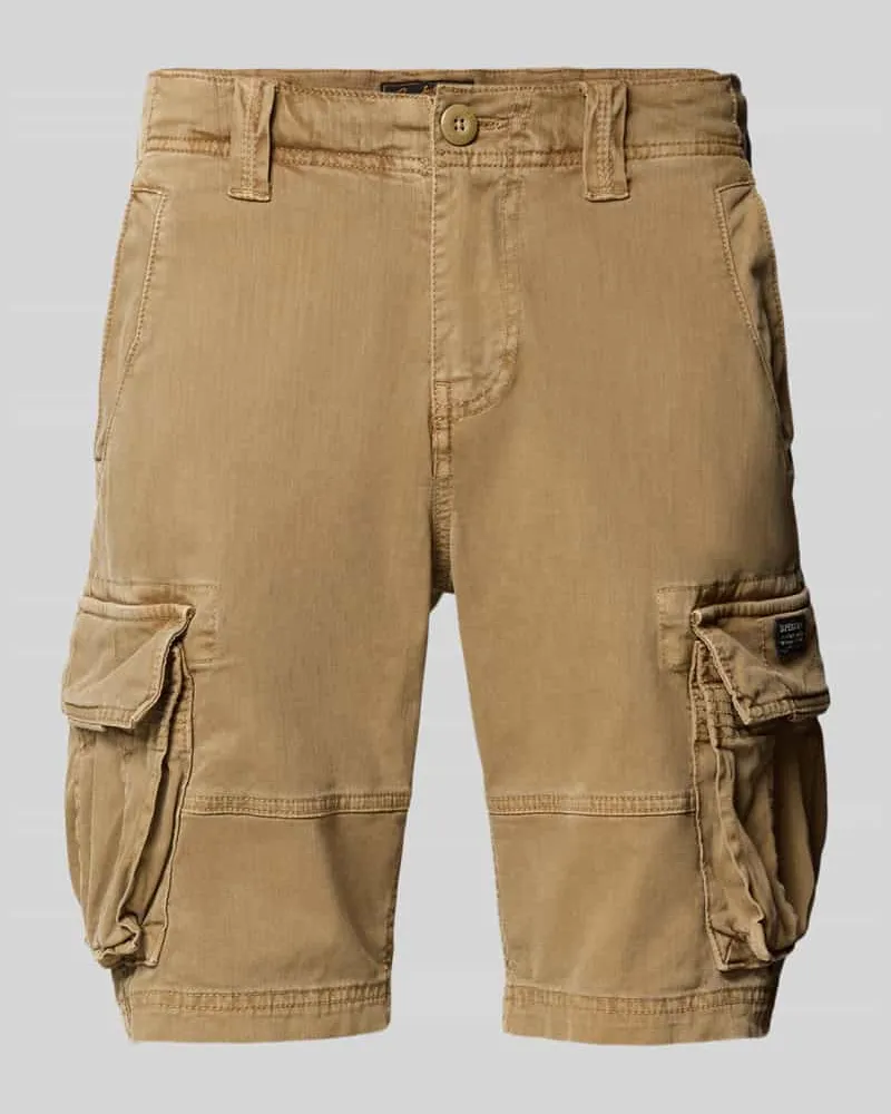 Superdry. Cargoshorts aus Baumwoll-Mix Modell 'CORE Camel