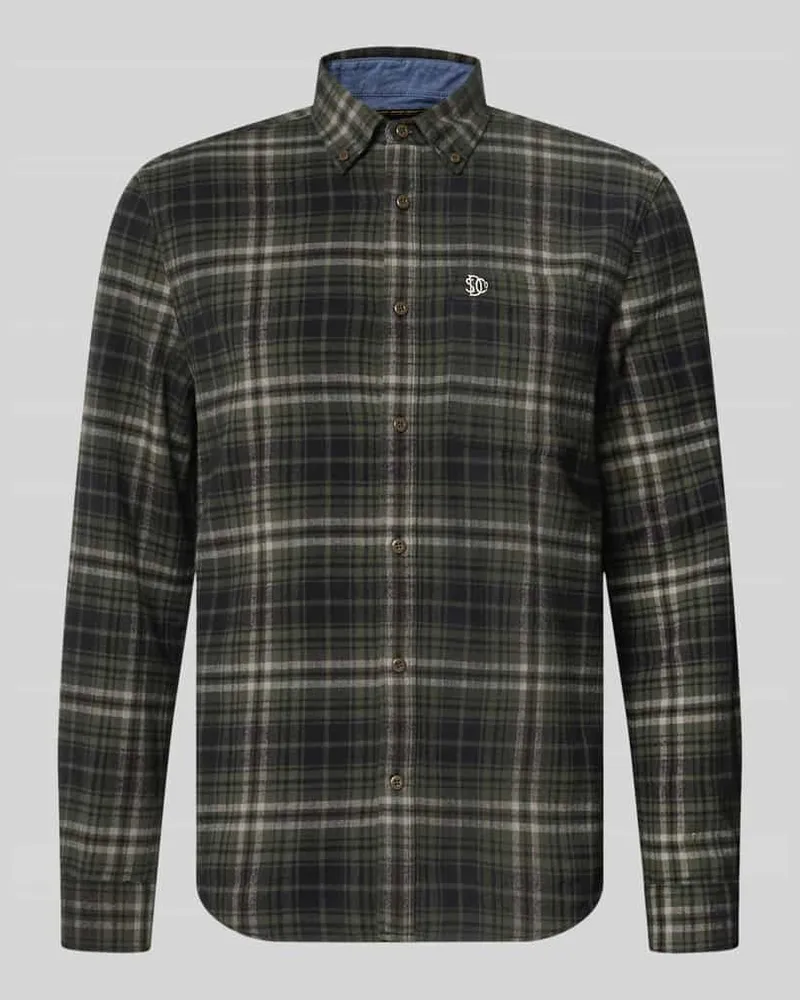 Superdry. Regular Fit Freizeithemd aus reiner Baumwolle Oliv