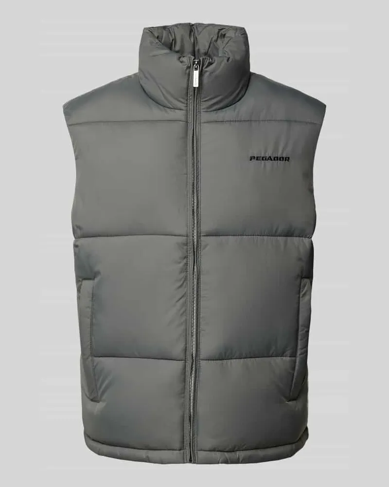 PEGADOR Steppweste mit Stehkragen Modell 'LANDIN Anthrazit