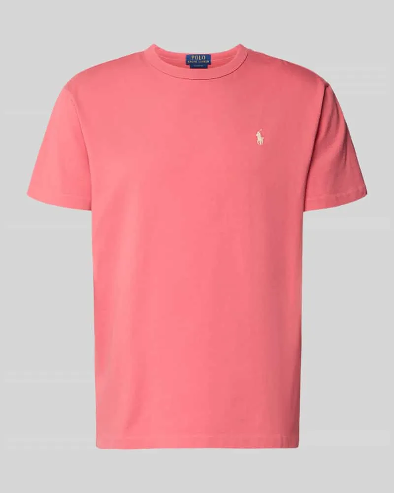 Ralph Lauren Regular Fit T-Shirt aus reiner Baumwolle Rot