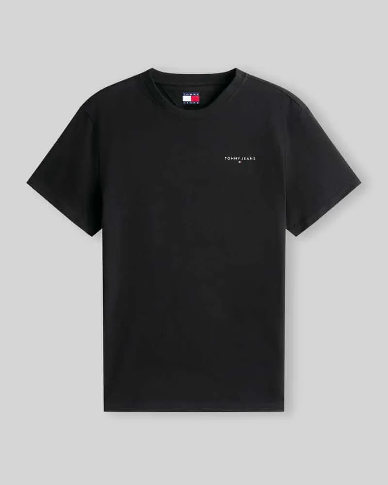 Tommy Hilfiger Slim Fit T-Shirt aus reiner Baumwolle Black
