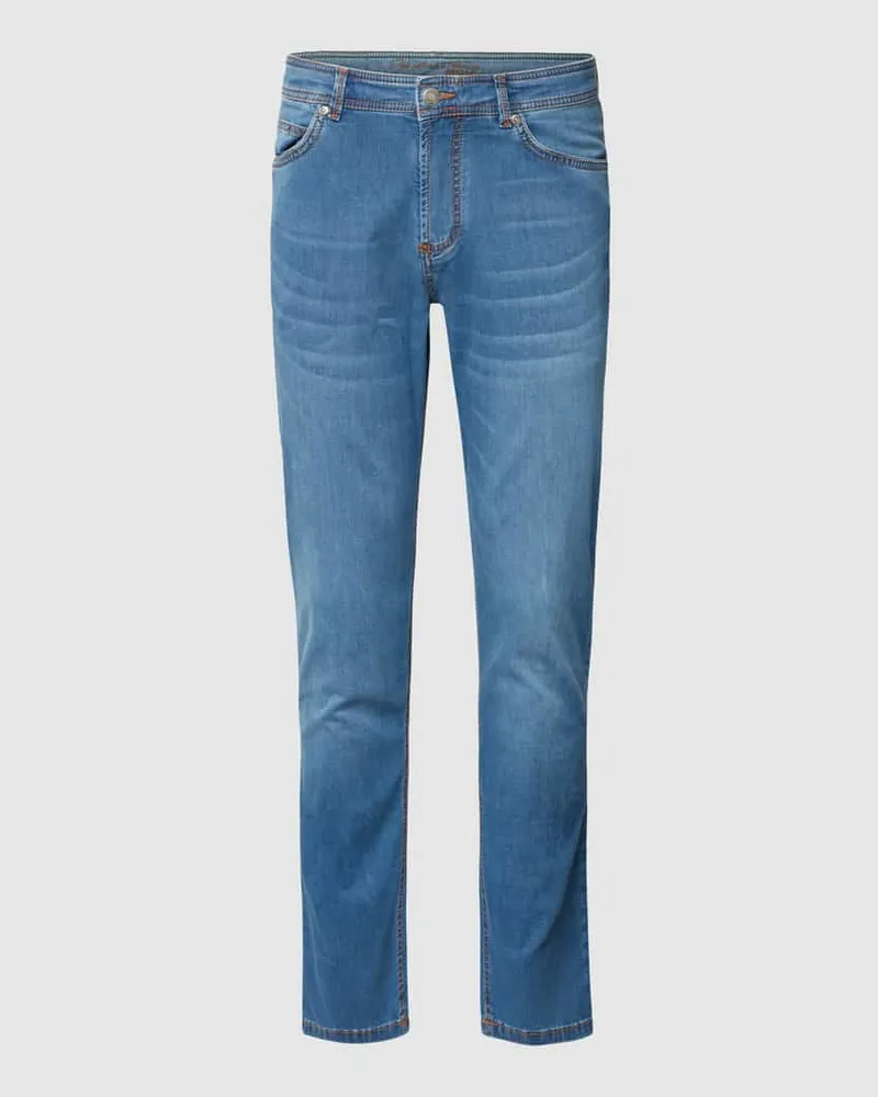 Christian Berg Slim Fit Jeans mit Stretch-Anteil – Light Denim 