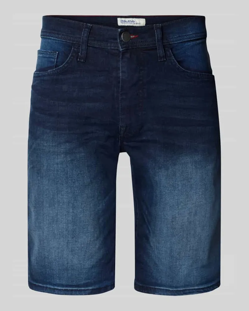 Blend Slim Fit Jeansshorts im 5-Pocket-Design Modell 'TWISTER Marine