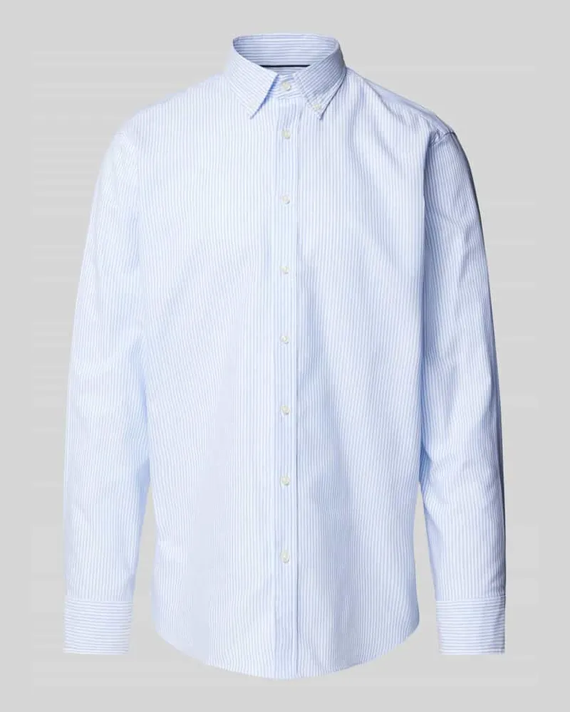 Christian Berg Regular Fit Freizeithemd mit Button-Down-Kragen 