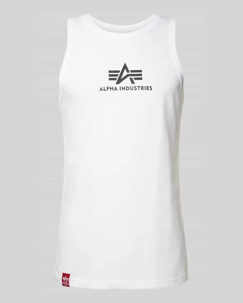 Alpha Industries Tanktop mit Label-Print 