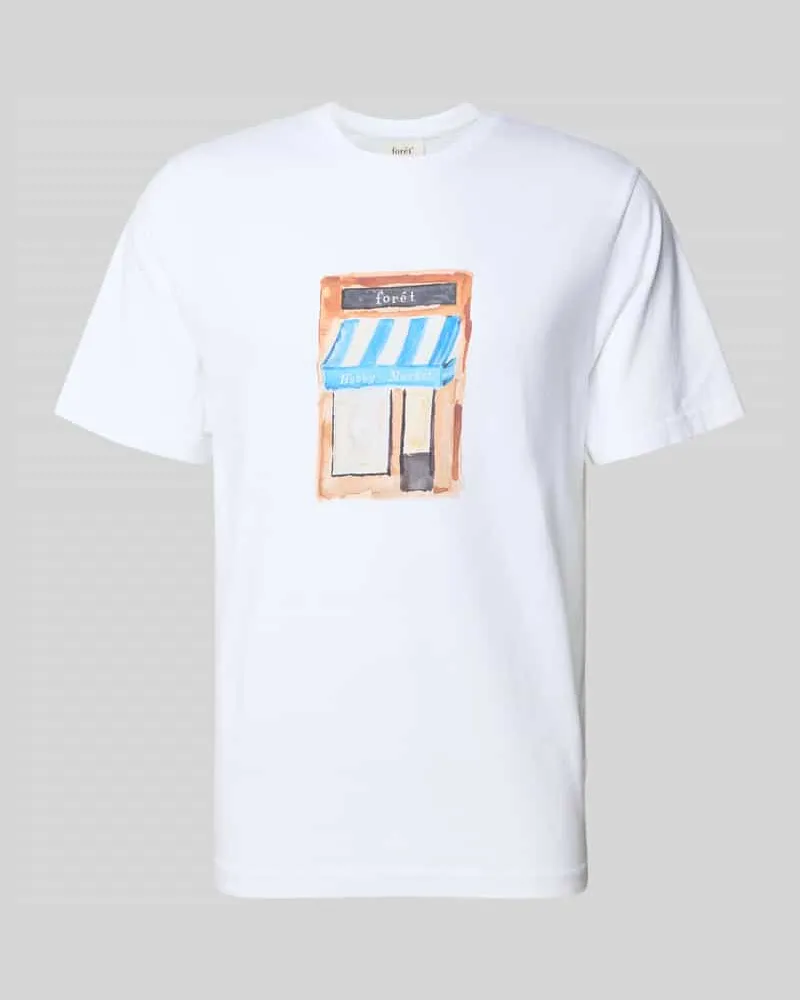 forét T-Shirt mit Motiv-Print Modell 'MARKET 