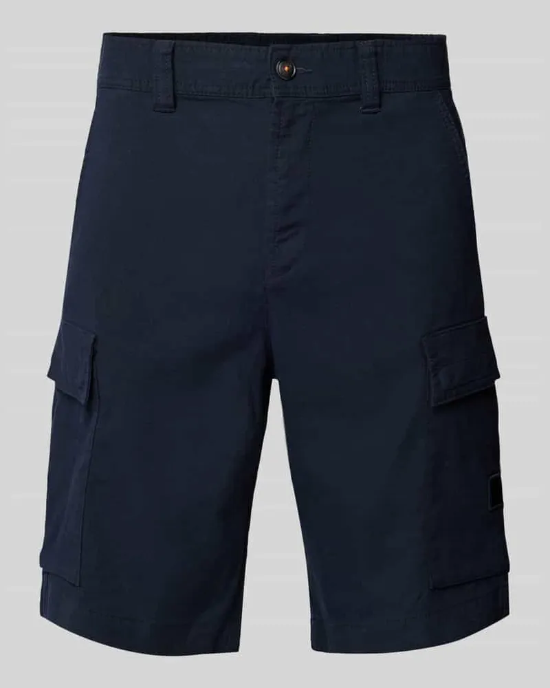 HUGO BOSS Relaxed Fit Cargoshorts aus Leinen-Mix Modell 'Sisla 