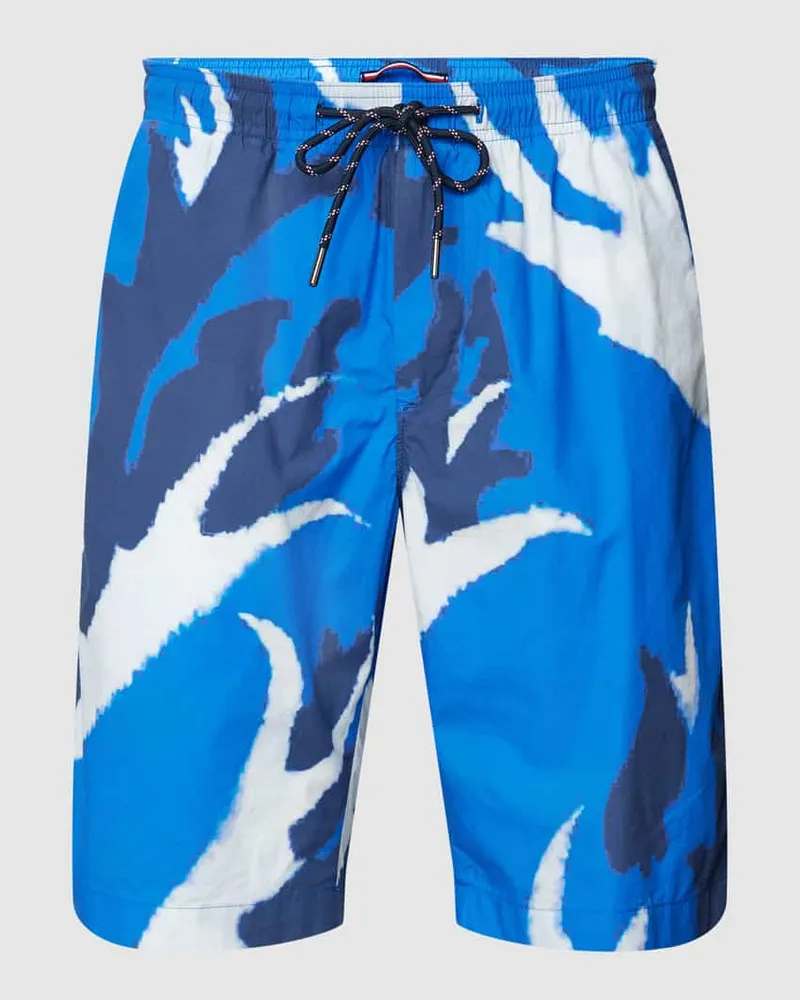 Tommy Hilfiger Bermudas mit Allover-Muster Royal