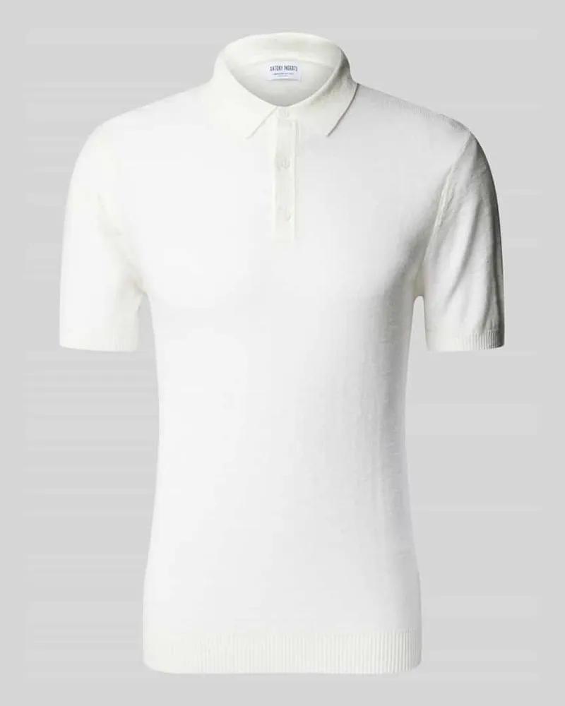 Antony Morato Slim Fit Poloshirt aus Leinen-Viskose-Mix 