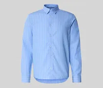 Slim Fit Business-Hemd mit Knopfleiste