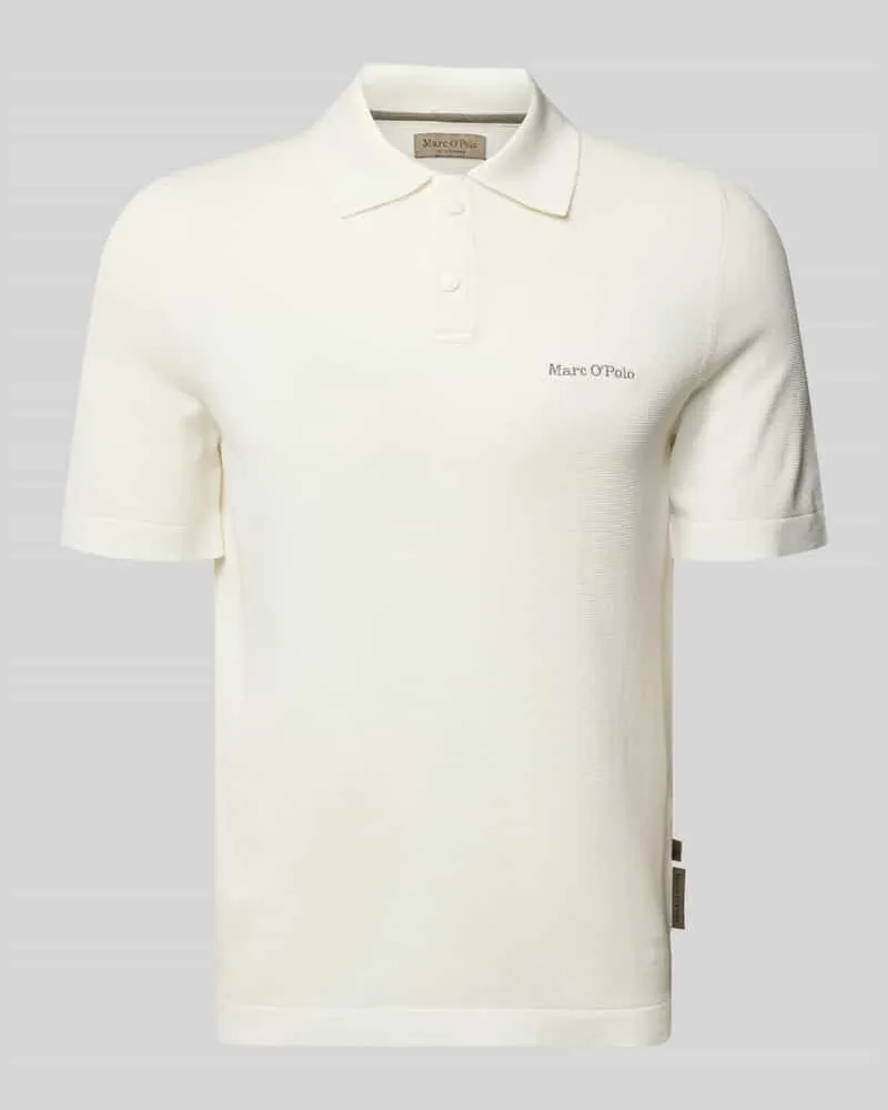 Marc O'Polo Regular Fit Poloshirt aus reiner Baumwolle  × DFB Travel Collection Offwhite