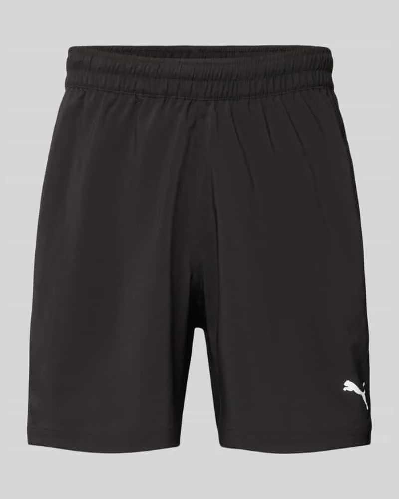 Puma Shorts mit Logo und elastischem Bund Black