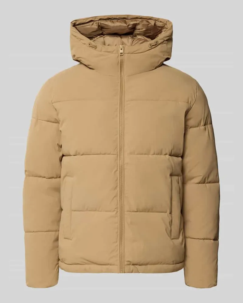 Jack & Jones Steppjacke mit Kapuze Modell 'GALAXY Mittelbraun