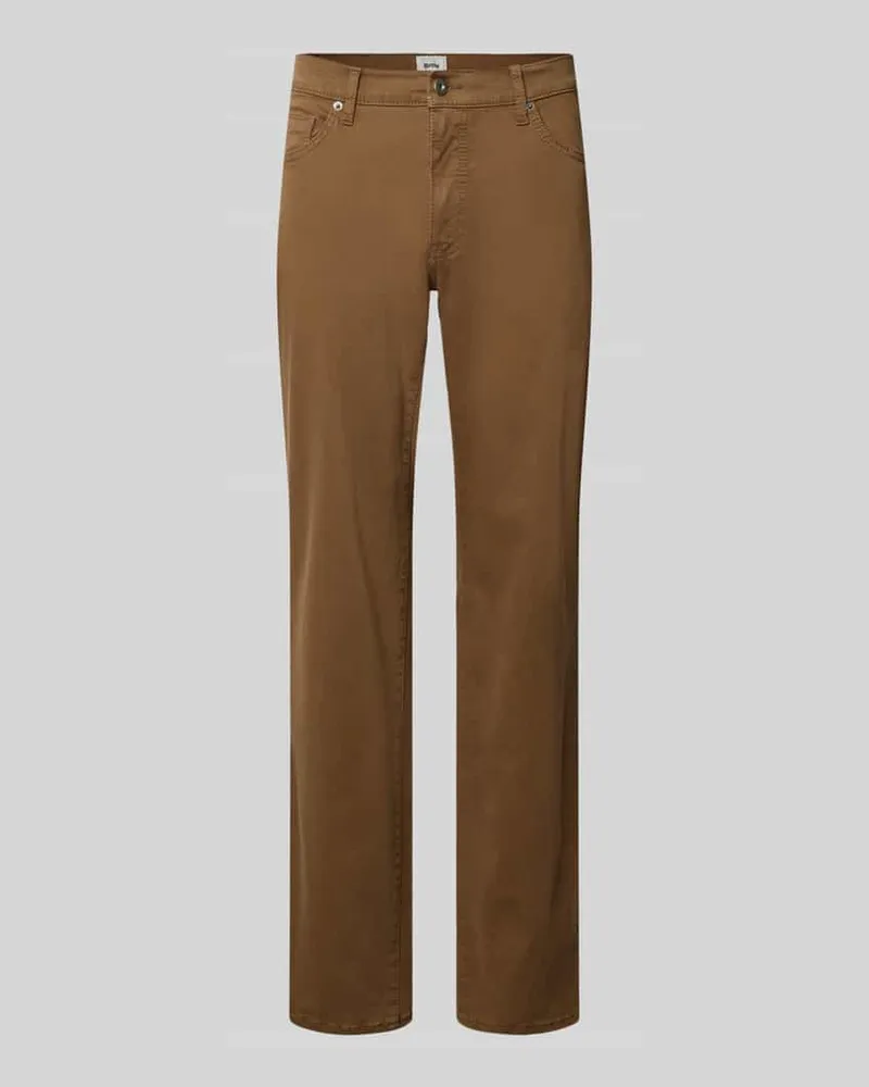 Brax Stoffhose aus Baumwoll-Mix mit Viskose-Anteil Modell 'Cadiz Camel