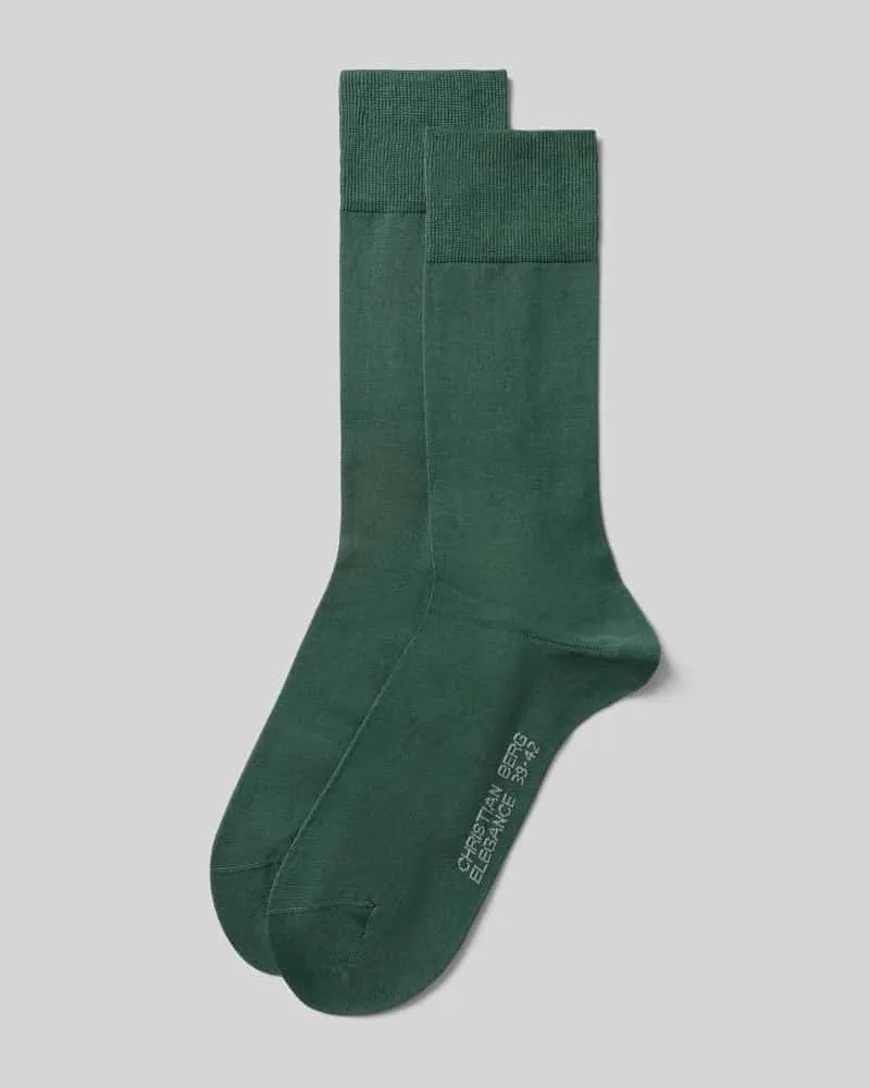 Christian Berg Socken aus Baumwoll-Mix im 2er-Pack Metallic