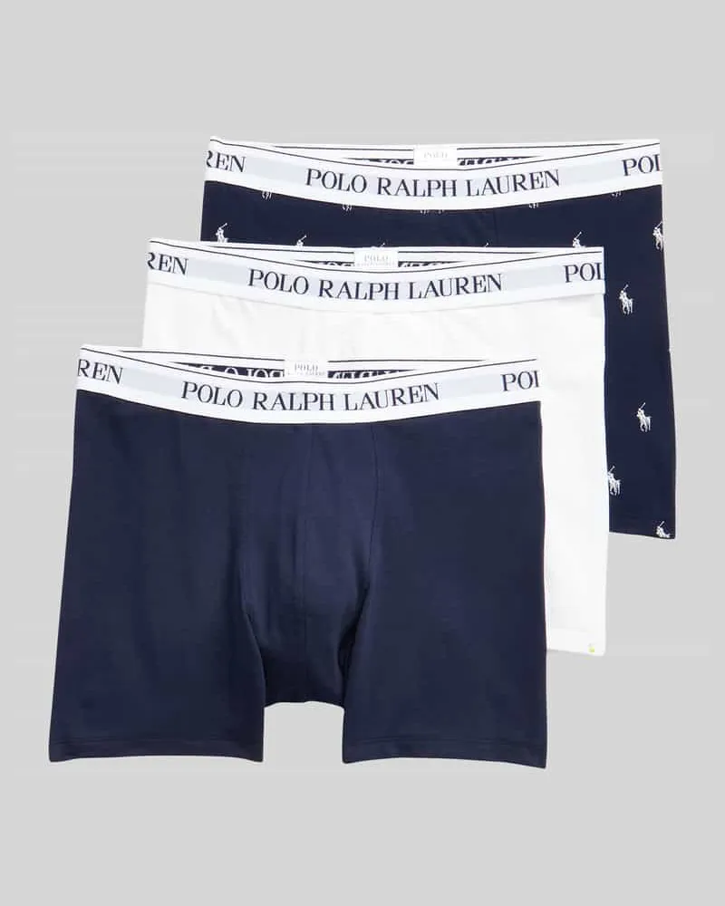 Ralph Lauren Trunks aus Baumwoll-Mix im 3er-Pack Dunkelblau