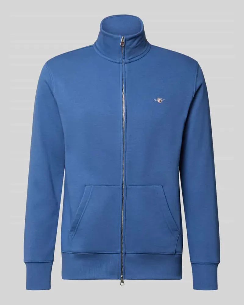 Gant Regular Fit Sweatjacke mit Stehkragen Modell 'Gield Royal