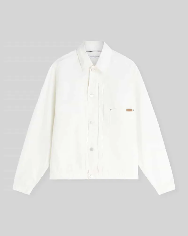 Tommy Hilfiger Regular Fit Blouson aus Denim Weiss