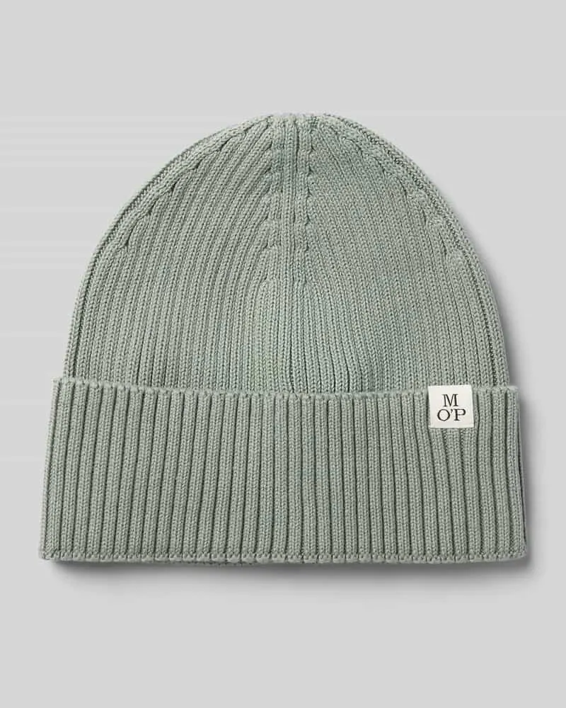 Marc O'Polo Mütze mit Label-Patch Mint