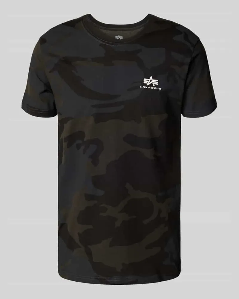 Alpha Industries T-Shirt mit Label-Print 
