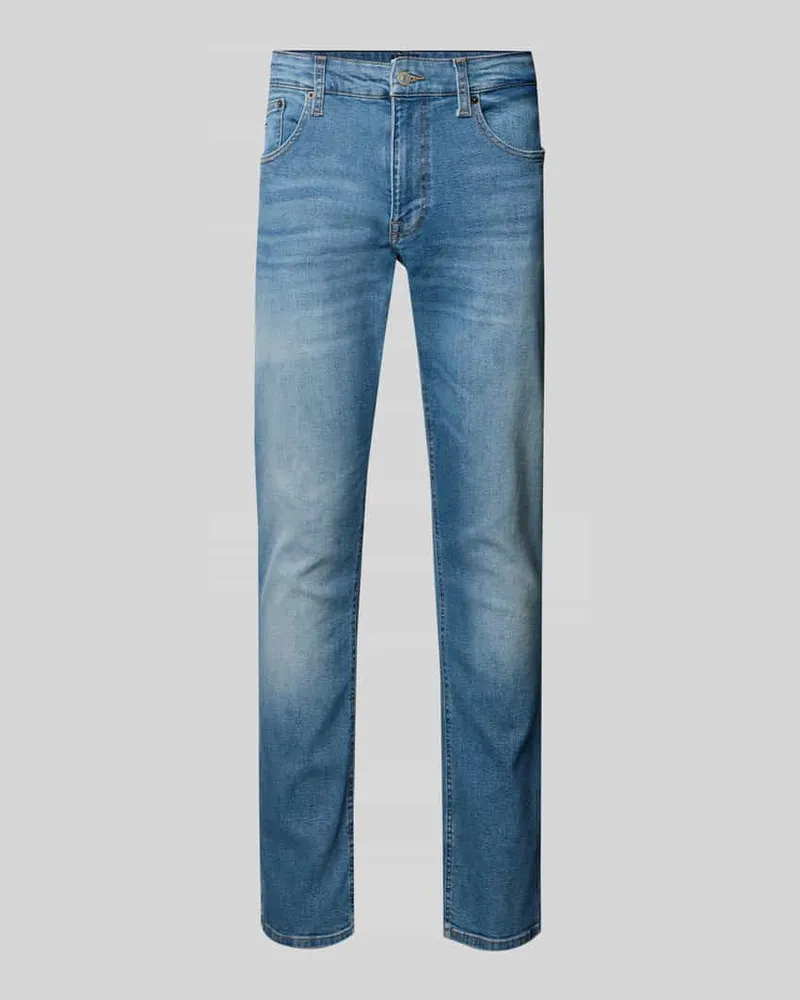 Tommy Hilfiger Slim Fit Jeans aus Baumwoll-Mix Modell 'SCANTON SLIM Jeansblau