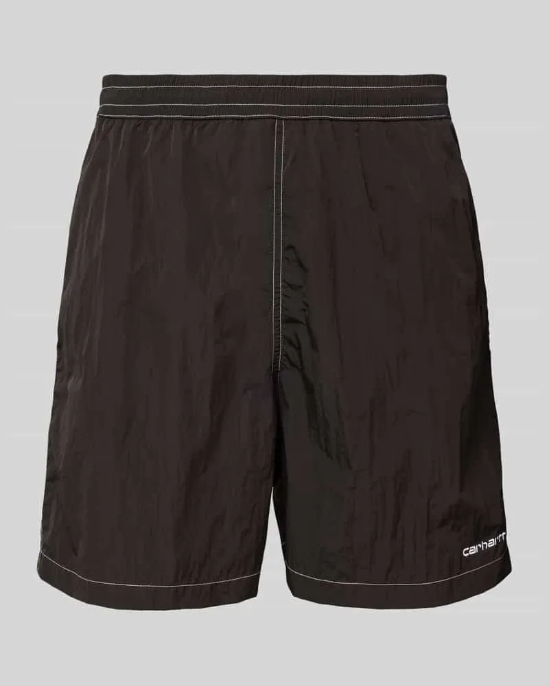 Carhartt WIP Badehose mit elastischem Bund Modell 'CANBY Black