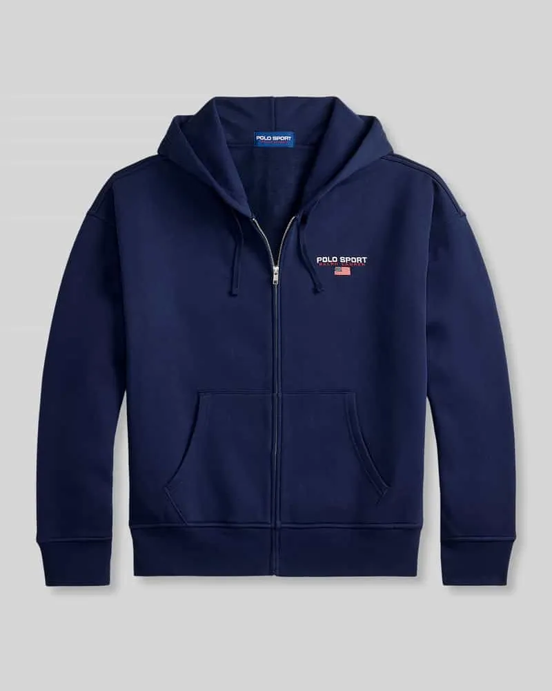 Ralph Lauren Relaxed Fit Sweatjacke aus Baumwoll-Mix Marine