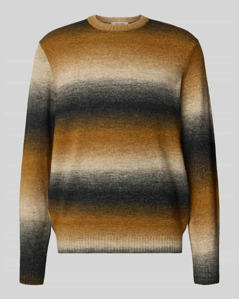 Only & Sons Regular Fit Strickpullover mit Baumwoll-Anteil Modell 'BERTIL Mittelbraun