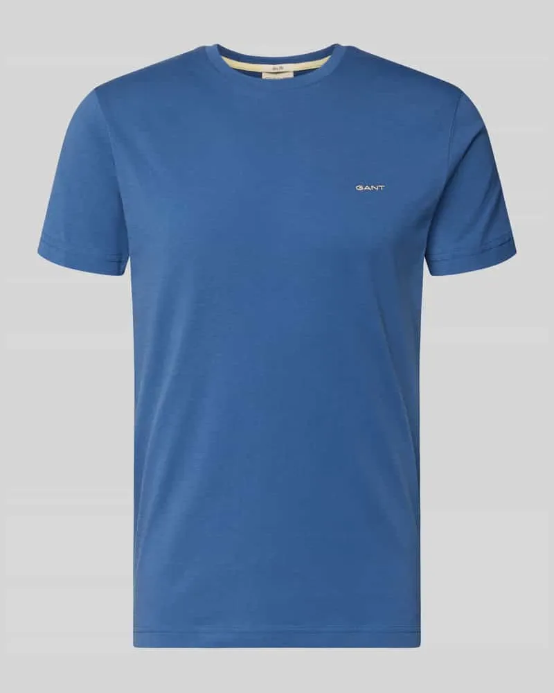 Gant T-Shirt mit Label-Detail Royal