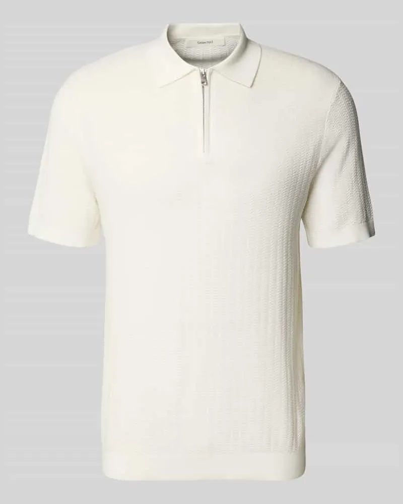Selected Homme Regular Fit Poloshirt aus reiner Baumwolle Modell 'CRAN Offwhite