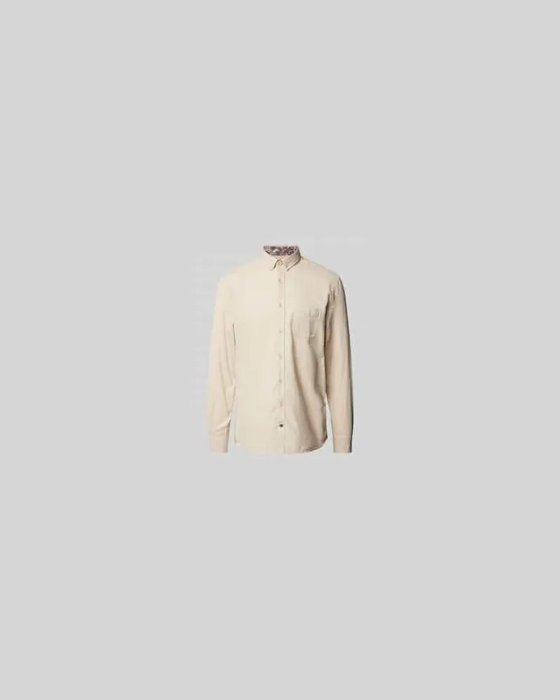 colours & sons Regular Fit Freizeithemd mit Button-Dow-Kragen