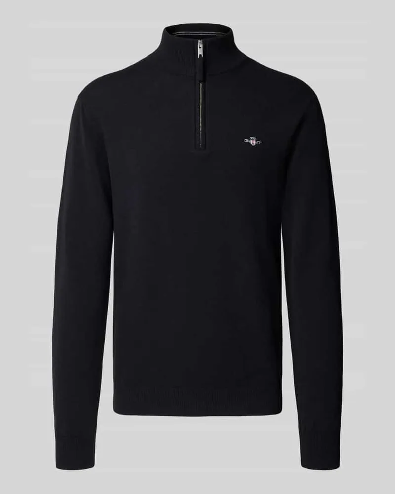 Gant Pullover aus reiner Wolle Black