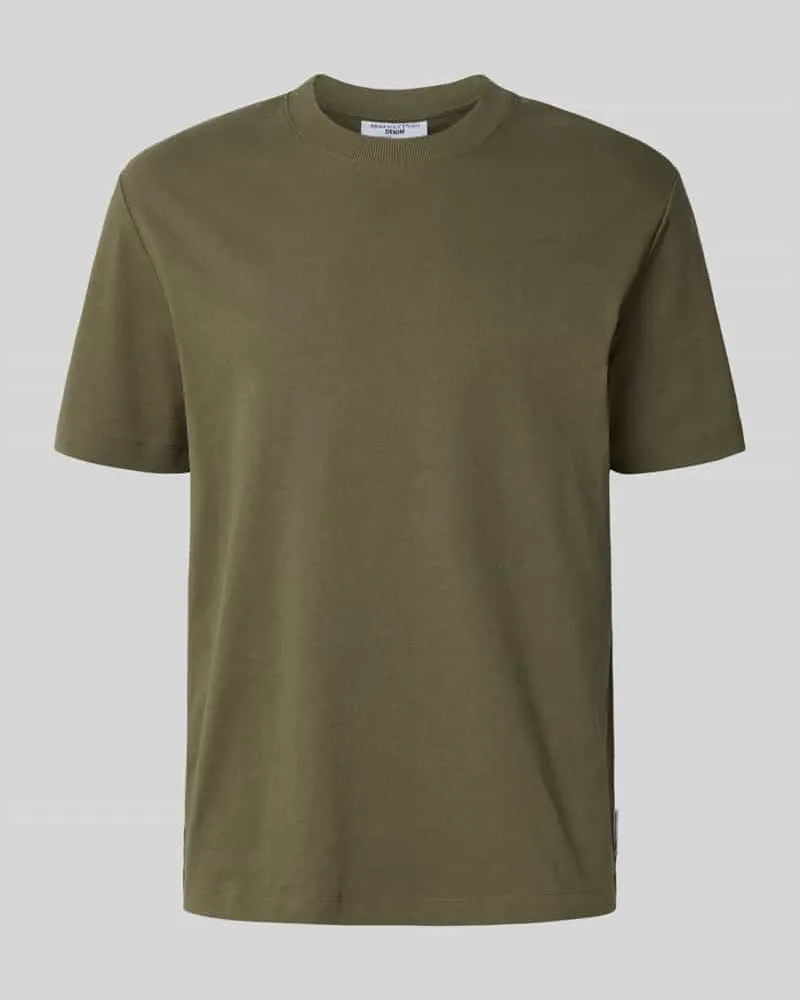 Marc O'Polo Relaxed Fit T-Shirt aus reiner Baumwolle Oliv