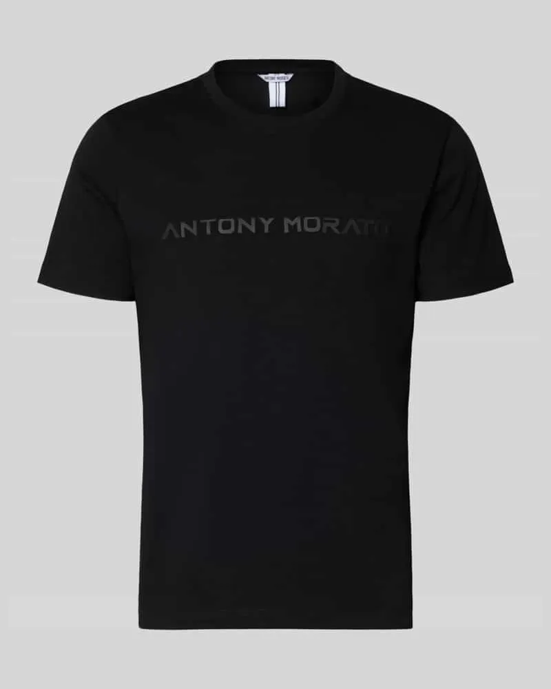 Antony Morato T-Shirt mit Label-Print Black