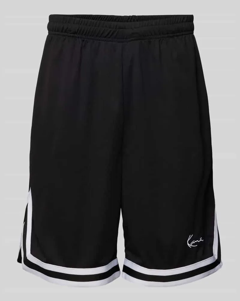 Karl Kani Loose Fit Shorts mit Label-Stitching 
