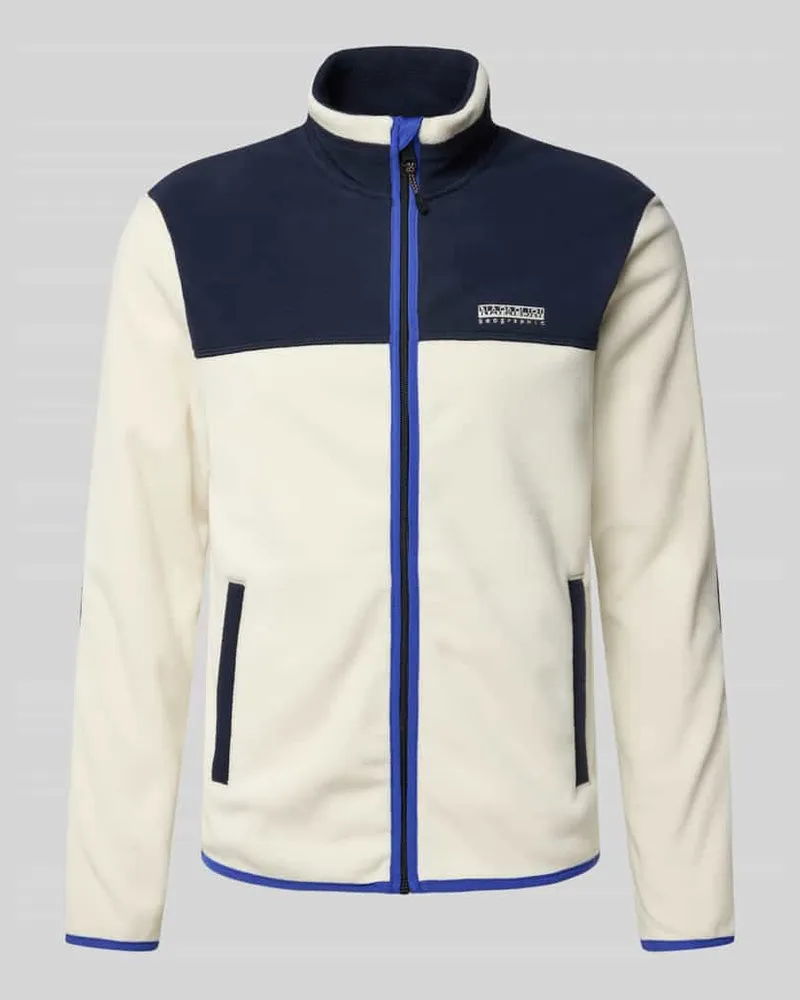 Napapijri Sweatjacke mit Label-Print 