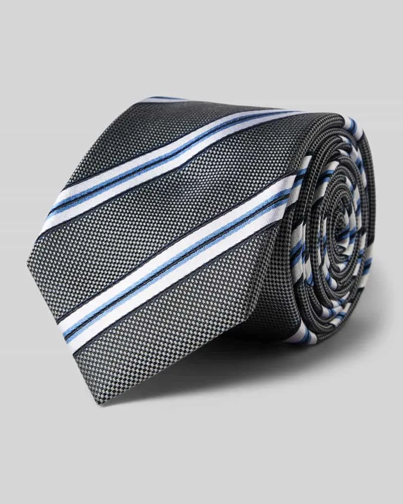 Monti Krawatte aus reiner Seide Anthrazit