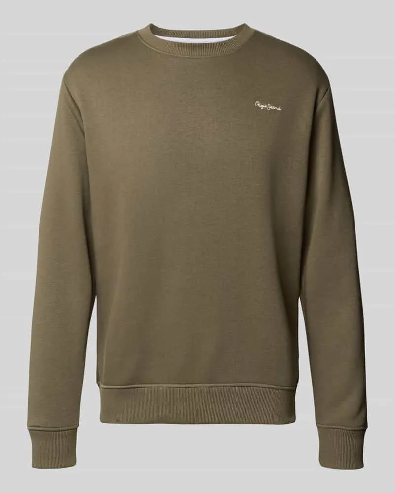 Pepe Jeans Regular Fit Sweatshirt aus Baumwollmix Modell 'MACBETH 