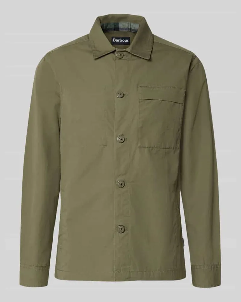 Barbour Regular Fit Freizeithemd aus reiner Baumwolle Oliv