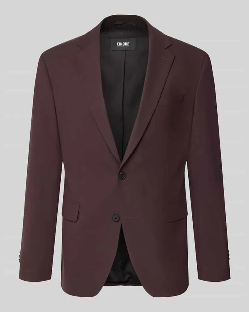 cinque Regular Fit Sakko aus Baumwoll-Mix Modell 'Totti Bordeaux