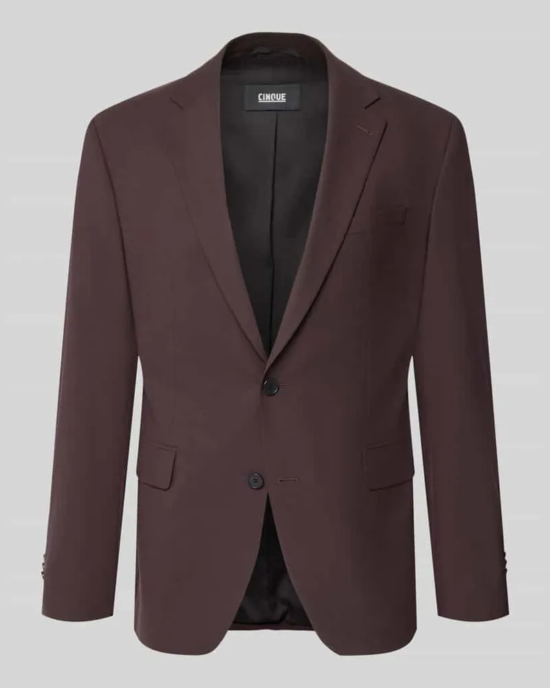 cinque Regular Fit Sakko aus Baumwoll-Mix Modell 'Totti Bordeaux