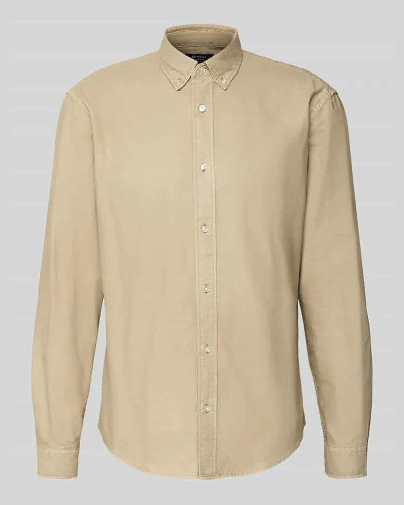 McNeal Freizeithemd mit Knopfleiste Mud