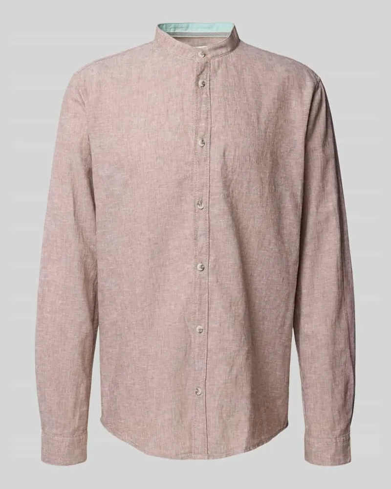 Tom Tailor Regular Fit Freizeithemd aus Leinen-Baumwoll-Mix 