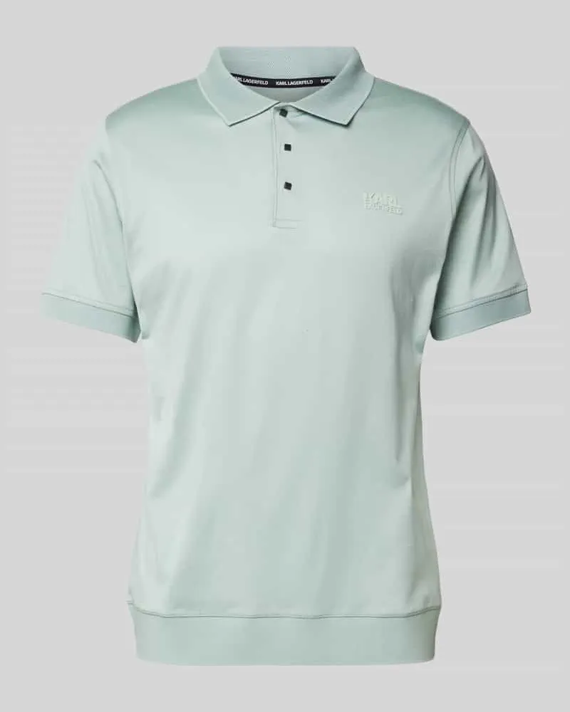 Karl Lagerfeld Poloshirt mit Logo-Print 