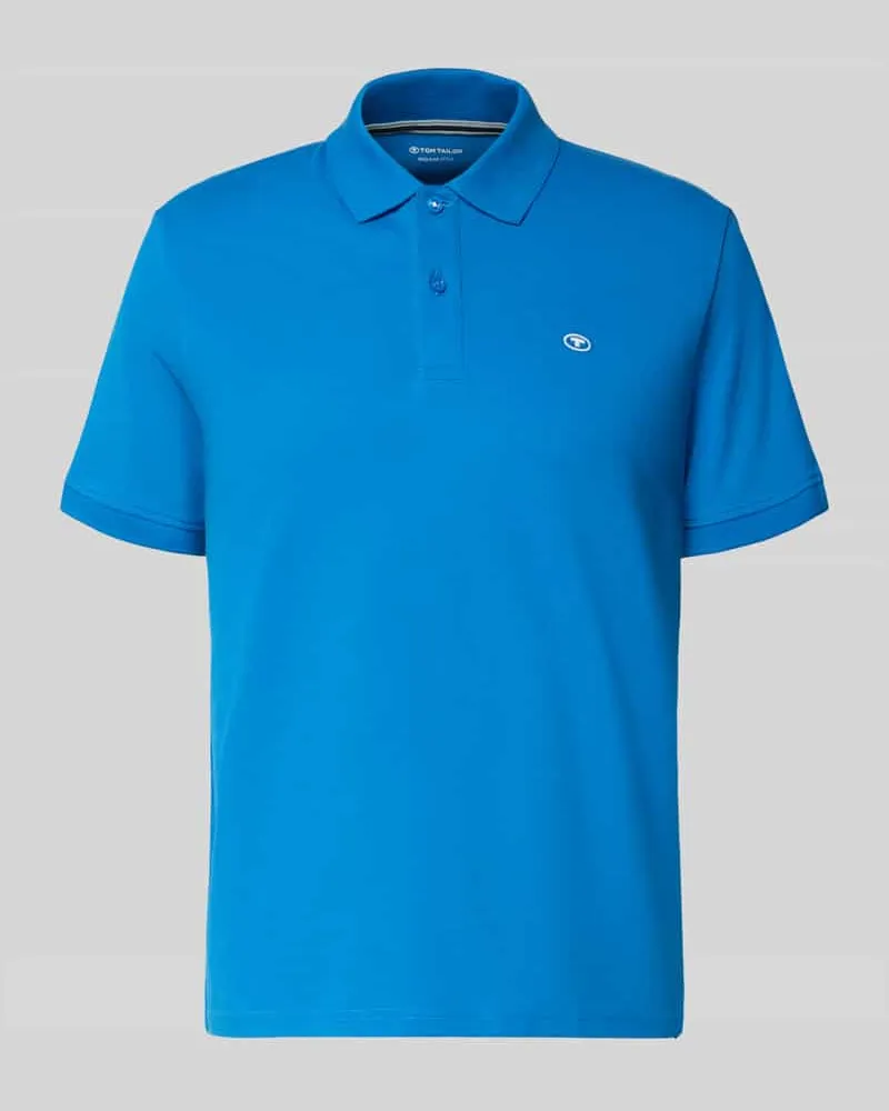 Tom Tailor Regular Fit Poloshirt aus reiner Baumwolle Royal