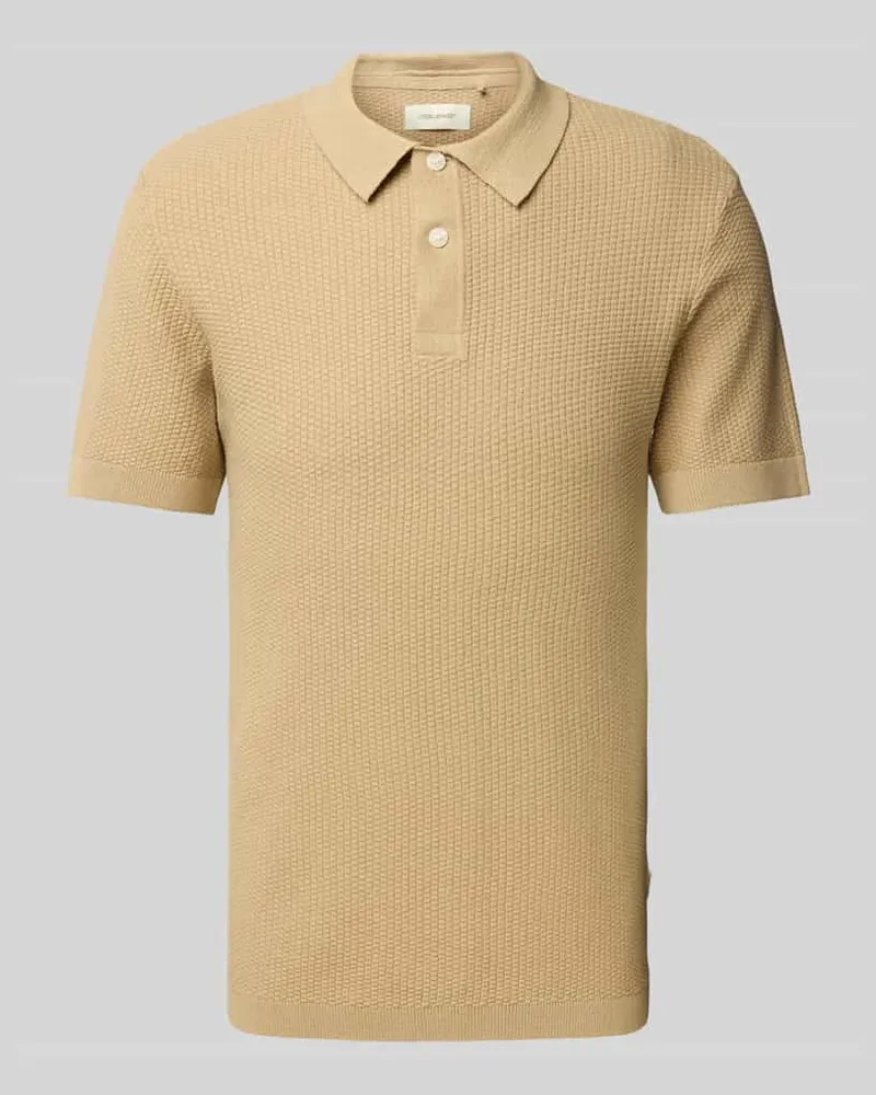 Blend Super Skinny Fit Poloshirt mit Strukturmuster Modell 'AIDEN 