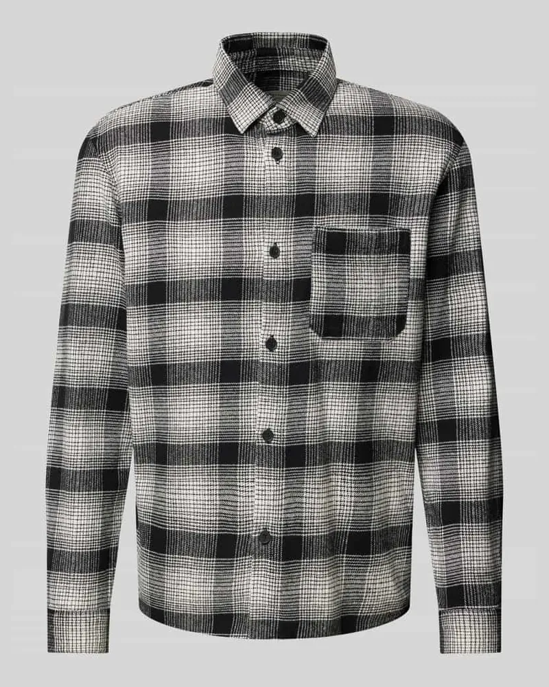 Tom Tailor Relaxed Fit Overshirt aus reiner Baumwolle mit Karomuster 