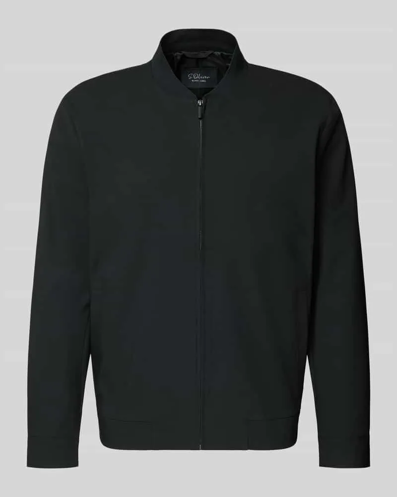 S.Oliver Regular Fit Blouson mit Viskose-Anteil Black