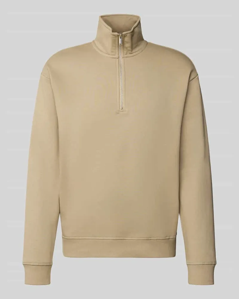 McNeal Sweatshirt mit Stehkragen Mud