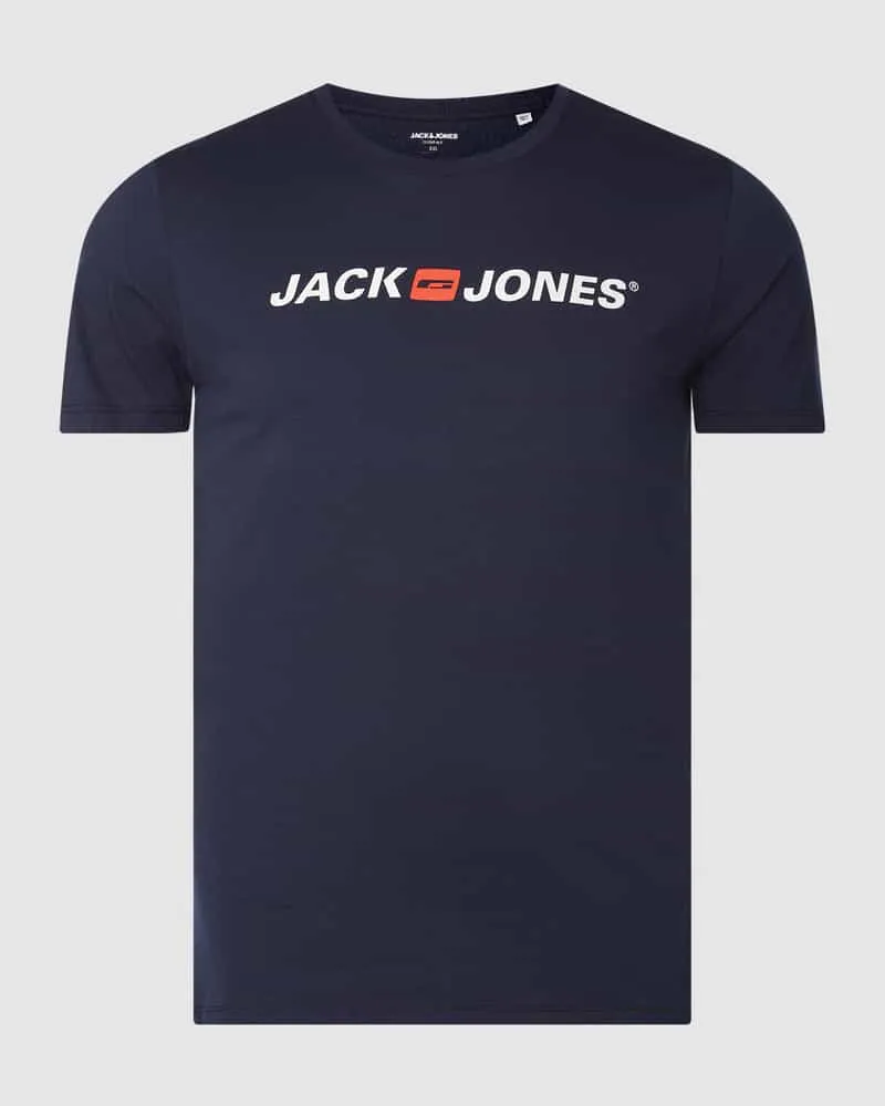 Jack & Jones T-Shirt mit Label-Print Modell 'CORP 